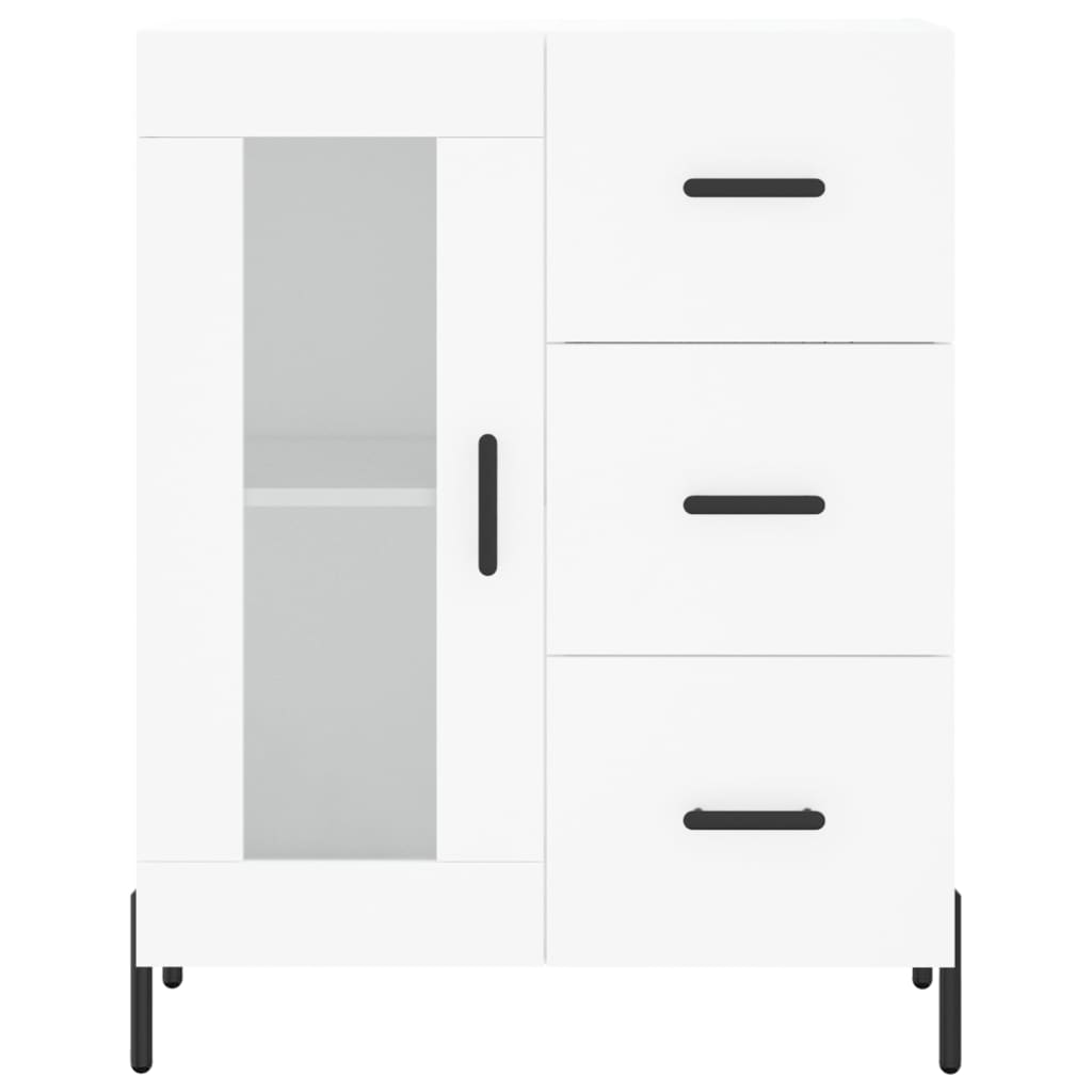 Credenza Bianca 69,5x34x90 cm in Legno Multistrato 828052