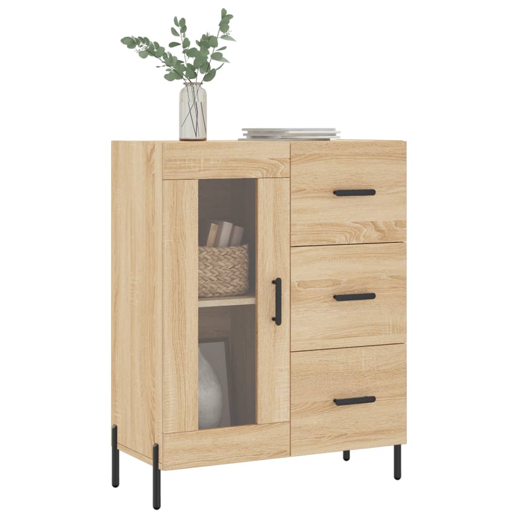 Credenza Rovere Sonoma 69,5x34x90 cm in Legno Multistratocod mxl 104440