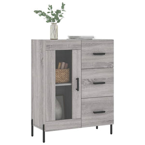 Credenza Grigio Sonoma 69,5x34x90 cm in Legno Multistrato 828058