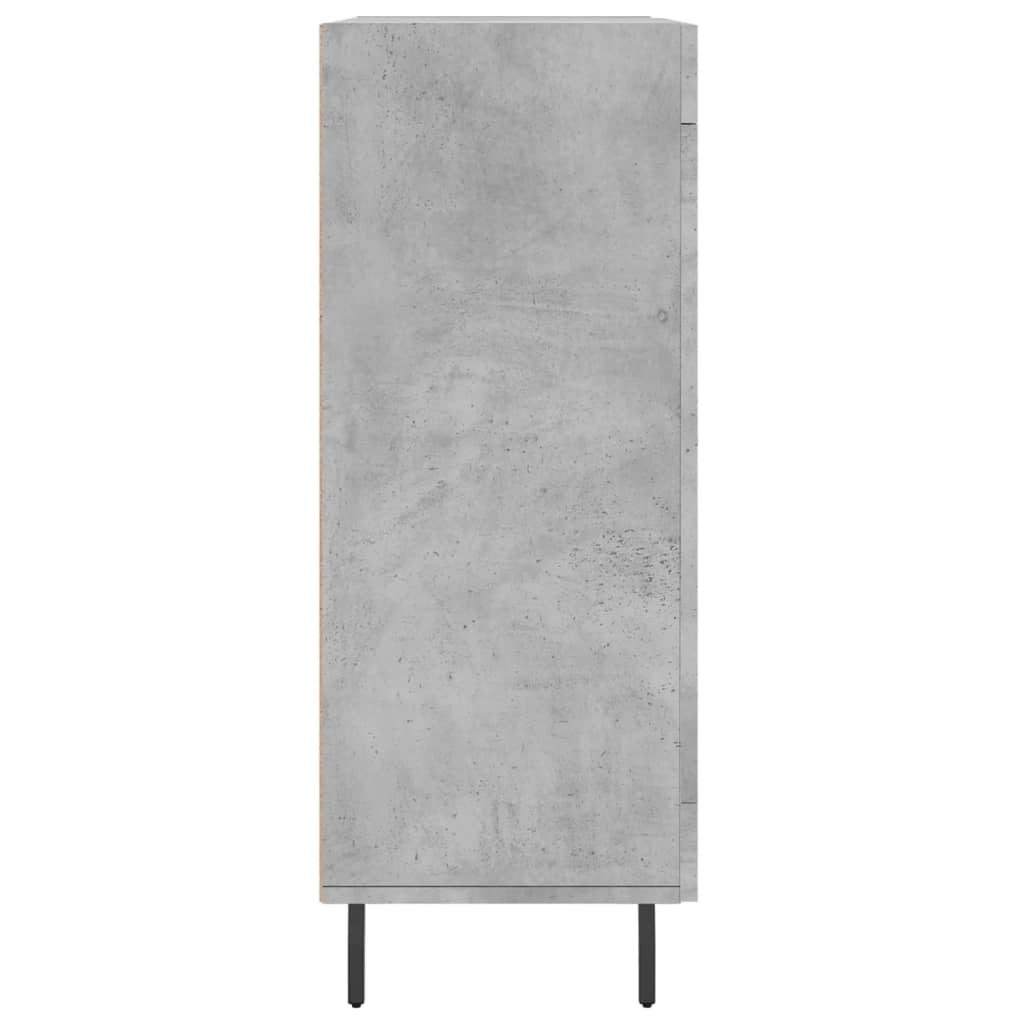 Credenza Grigio Cemento 69,5x34x90 cm in Legno Multistrato 828064