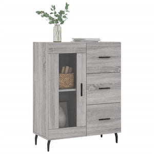 Credenza Grigio Sonoma 69,5x34x90 cm in Legno Multistrato 828066