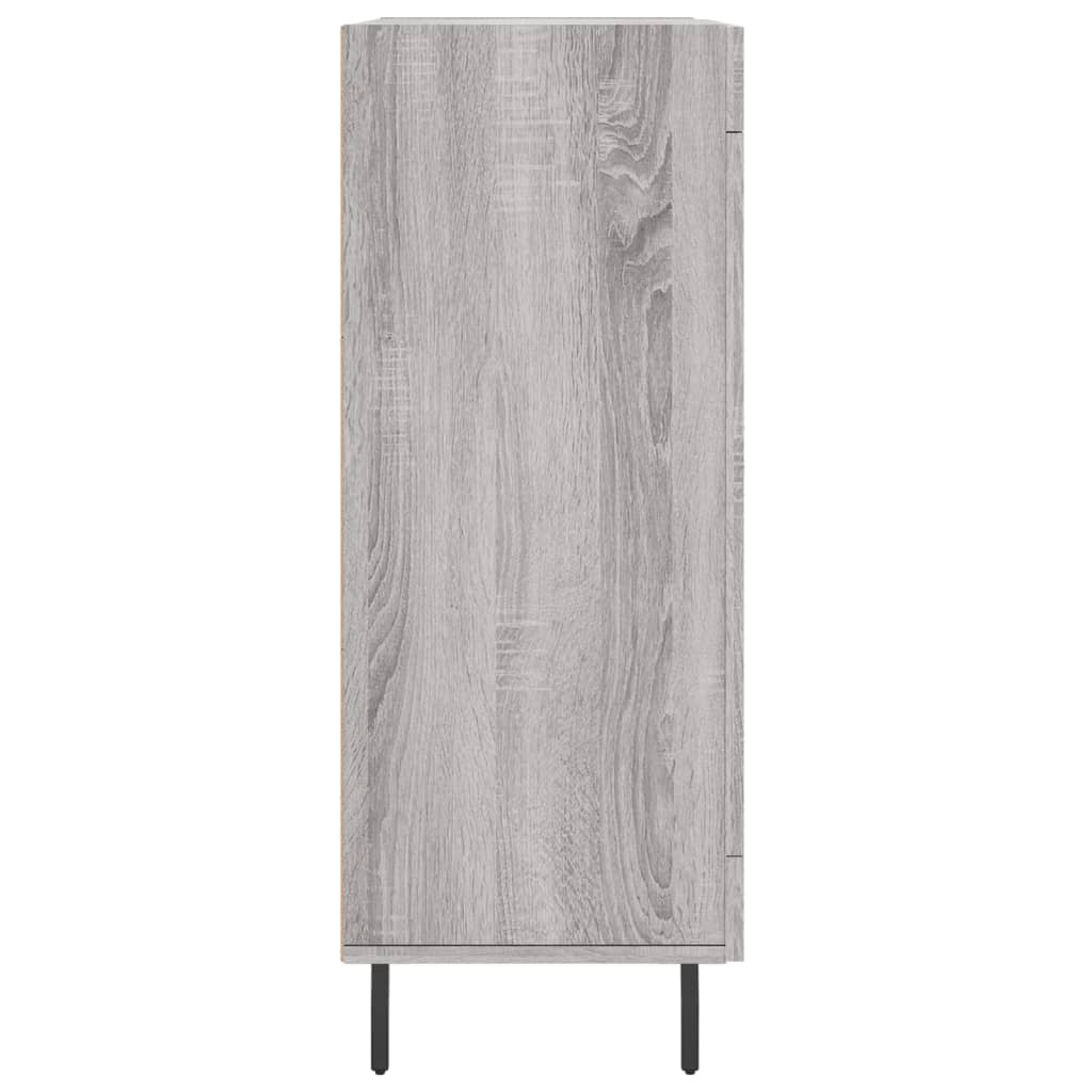 Credenza Grigio Sonoma 69,5x34x90 cm in Legno Multistrato 828066