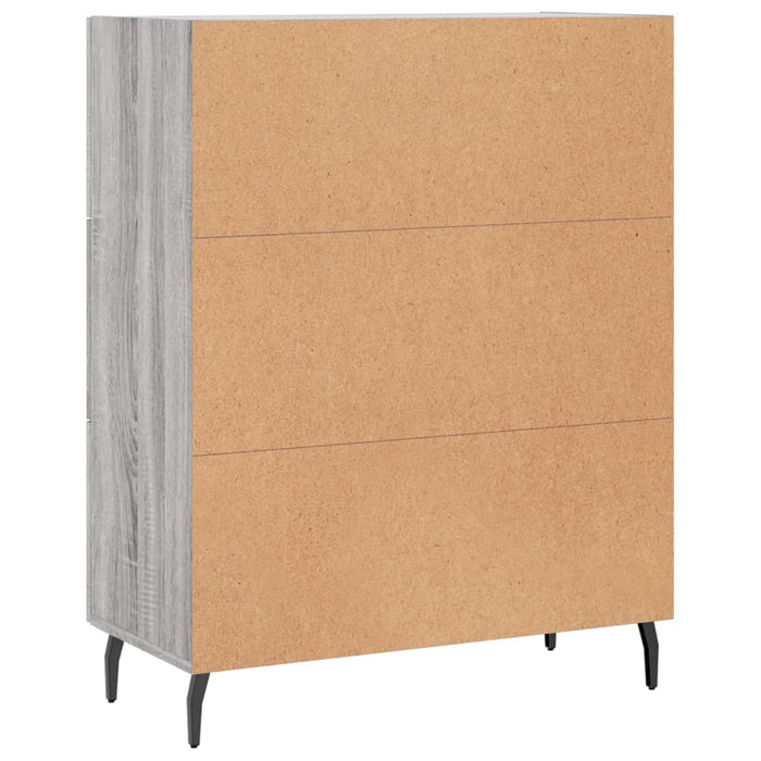 Credenza Grigio Sonoma 69,5x34x90 cm in Legno Multistrato 828066