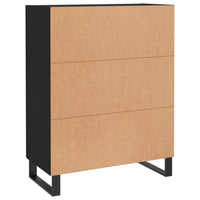 Credenza Nera 69,5x34x90 cm in Legno Multistrato 828069