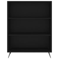 Libreria Nera 69,5x32,5x90 cm in Legno Multistrato 828333