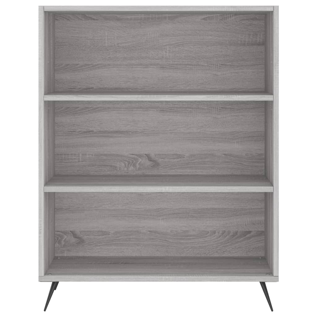 Libreria Grigio Sonoma 69,5x32,5x90 cm in Legno Multistrato 828338