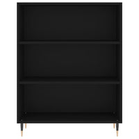 Libreria Nera 69,5x32,5x90 cm in Legno Multistrato 828341