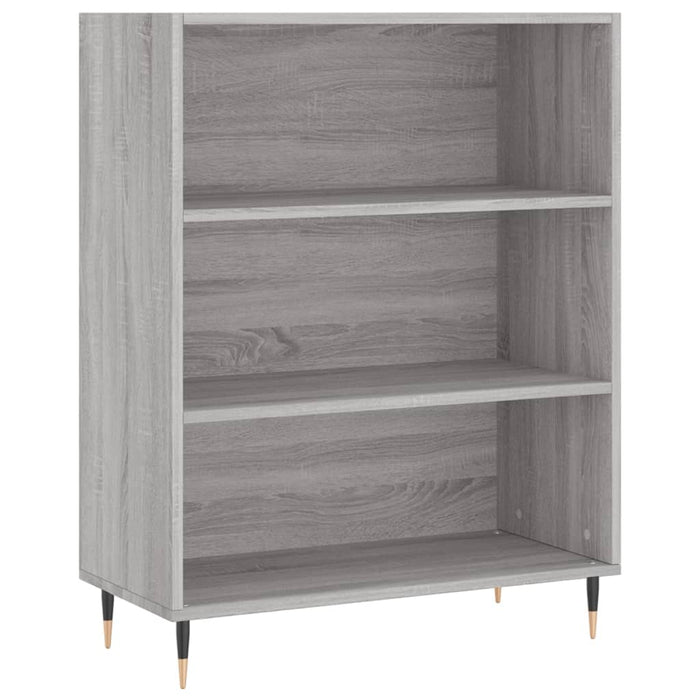 Libreria Grigio Sonoma 69,5x32,5x90 cm in Legno Multistrato 828346