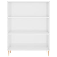 Libreria Bianco Lucido 69,5x32,5x90 cm in Legno Multistrato 828350