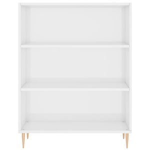 Libreria Bianco Lucido 69,5x32,5x90 cm in Legno Multistrato 828350