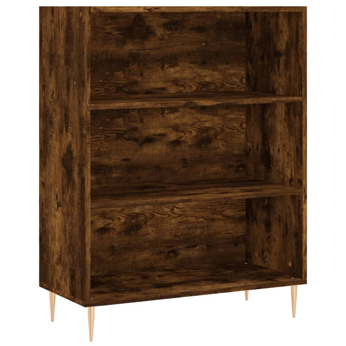 Libreria Rovere Fumo 69,5x32,5x90 cm in Legno Multistrato 828353