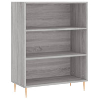 Libreria Grigio Sonoma 69,5x32,5x90 cm in Legno Multistratocod mxl 129280