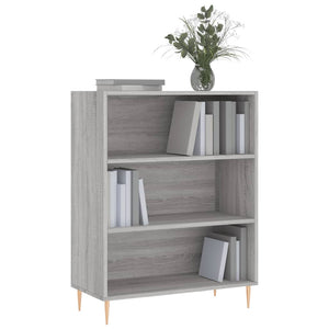 Libreria Grigio Sonoma 69,5x32,5x90 cm in Legno Multistratocod mxl 129280