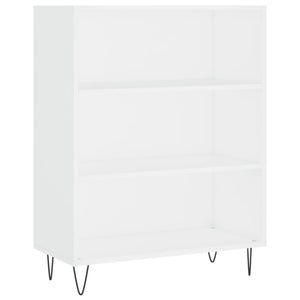 Libreria Bianca 69,5x32,5x90 cm in Legno Multistrato 828356