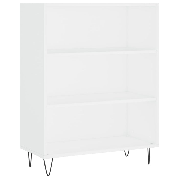 Libreria Bianca 69,5x32,5x90 cm in Legno Multistrato 828356