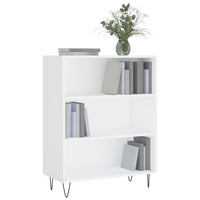 Libreria Bianca 69,5x32,5x90 cm in Legno Multistrato 828356