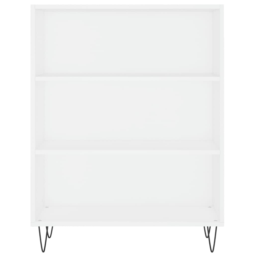 Libreria Bianca 69,5x32,5x90 cm in Legno Multistrato 828356