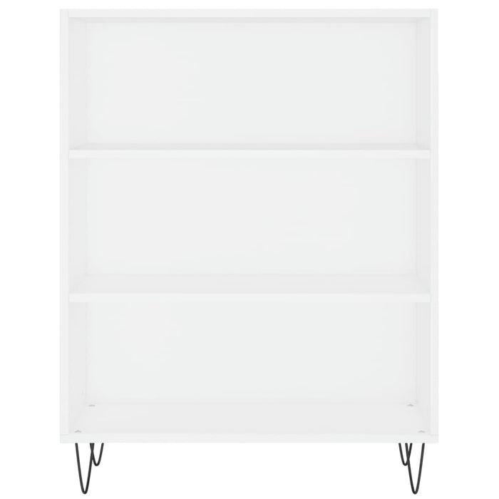 Libreria Bianca 69,5x32,5x90 cm in Legno Multistrato 828356