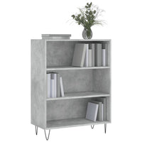 Libreria Grigio Cemento 69,5x32,5x90 cm in Legno Multistrato 828360