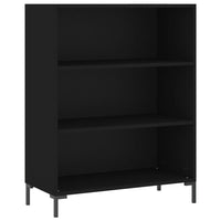 Libreria Nera 69,5x32,5x90 cm in Legno Multistratocod mxl 79042