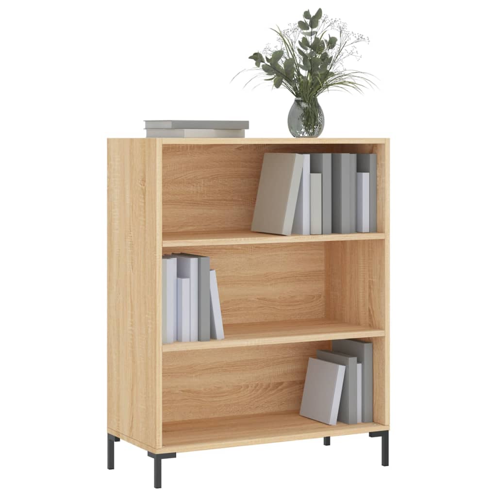 Libreria Rovere Sonoma 69,5x32,5x90 cm in Legno Multistrato 828367