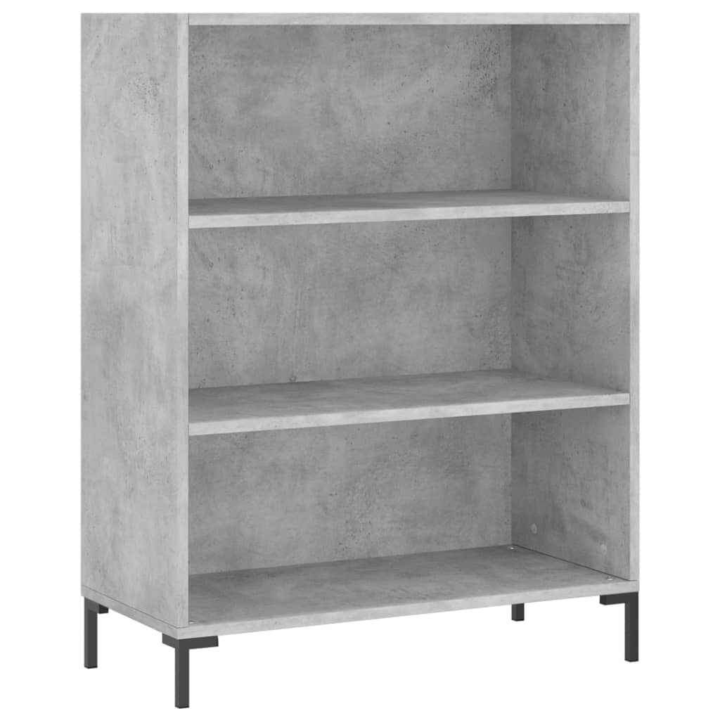 Libreria Grigio Cemento 69,5x32,5x90 cm in Legno Multistratocod mxl 127872