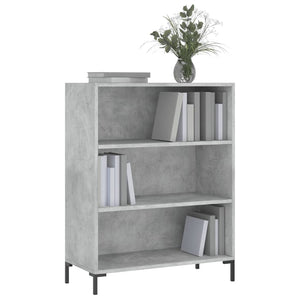 Libreria Grigio Cemento 69,5x32,5x90 cm in Legno Multistratocod mxl 127872