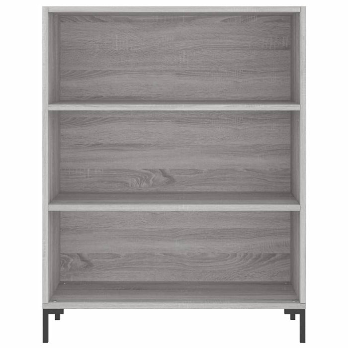 Libreria Grigio Sonoma 69,5x32,5x90 cm in Legno Multistrato 828370