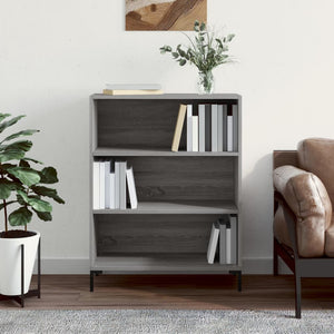 Libreria Grigio Sonoma 69,5x32,5x90 cm in Legno Multistrato 828370