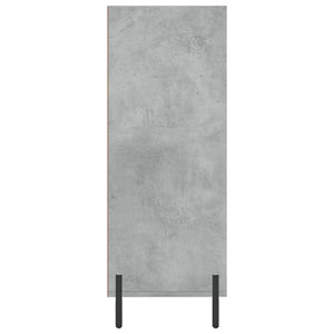 Scaffale Grigio Cemento 69,5x32,5x90 cm in Legno Multistrato 828376