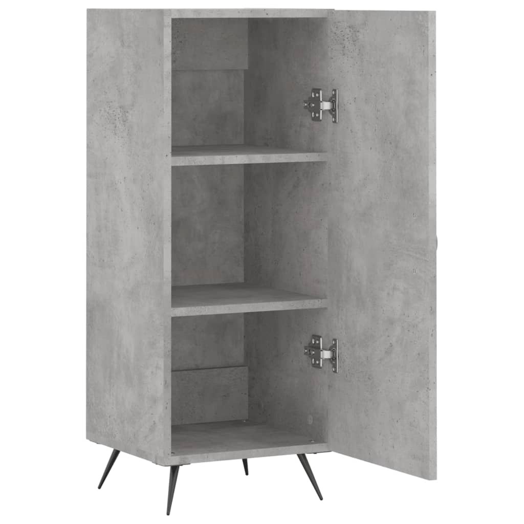 Credenza Grigio Cemento 34,5x34x90 cm in Legno Multistrato 828512