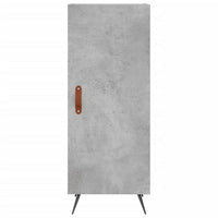 Credenza Grigio Cemento 34,5x34x90 cm in Legno Multistrato 828512