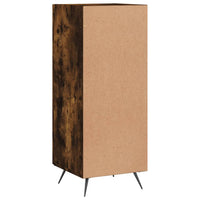 Credenza Rovere Fumo 34,5x34x90 cm in Legno Multistrato 828513