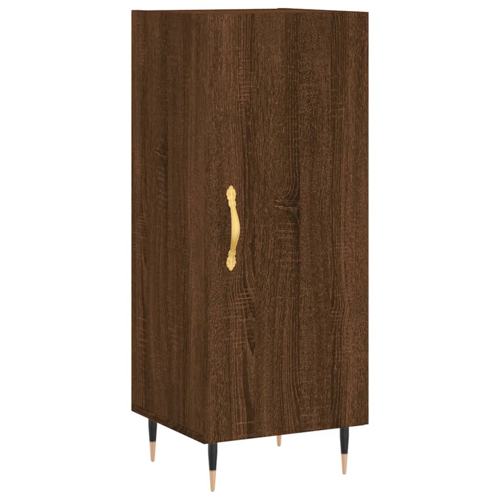 Credenza Rovere Marrone 34,5x34x90 cm in Legno Multistrato 828523