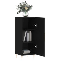 Credenza Nero 34,5x34x90 cm in Legno Multistrato 828525