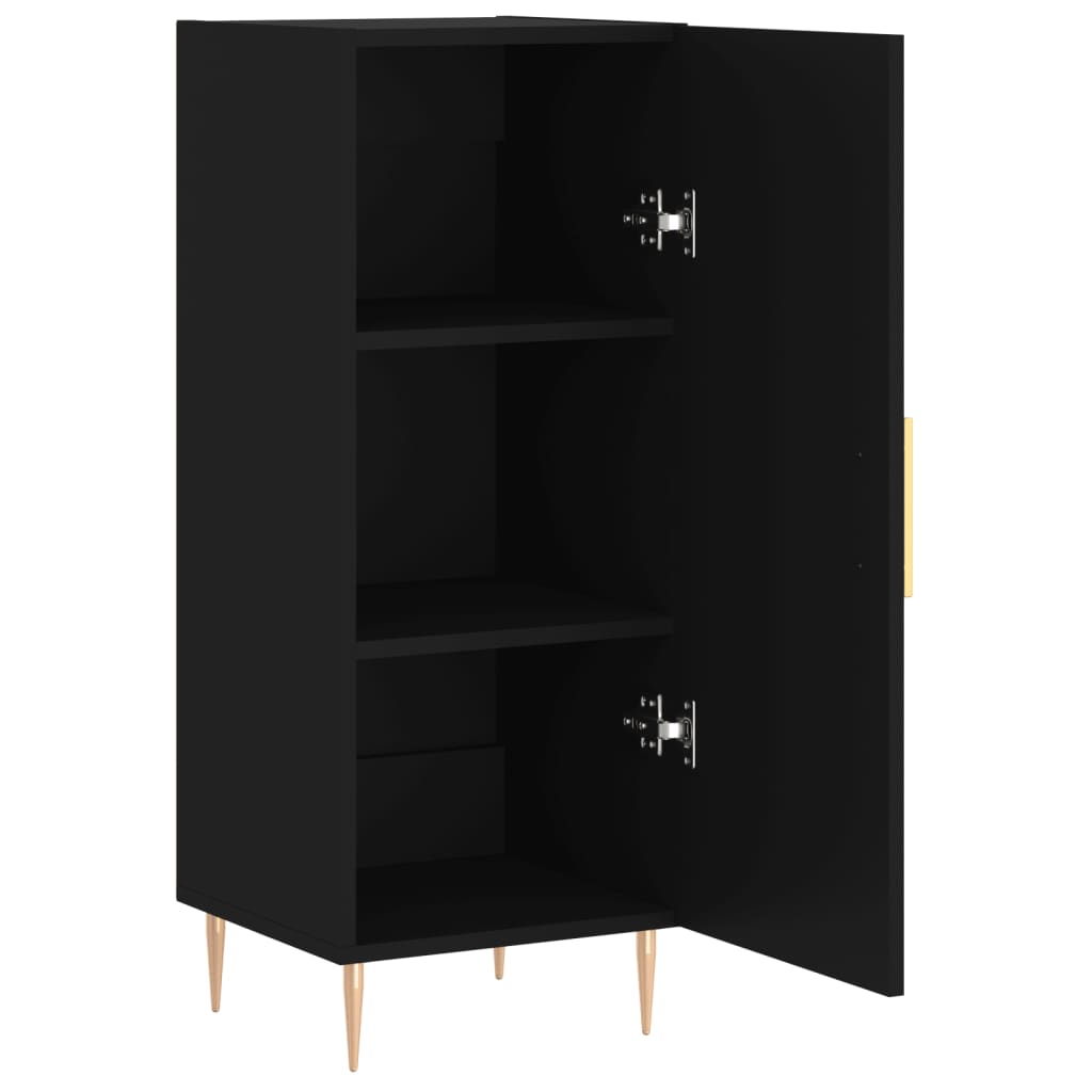 Credenza Nero 34,5x34x90 cm in Legno Multistrato 828525