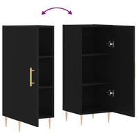 Credenza Nero 34,5x34x90 cm in Legno Multistrato 828525