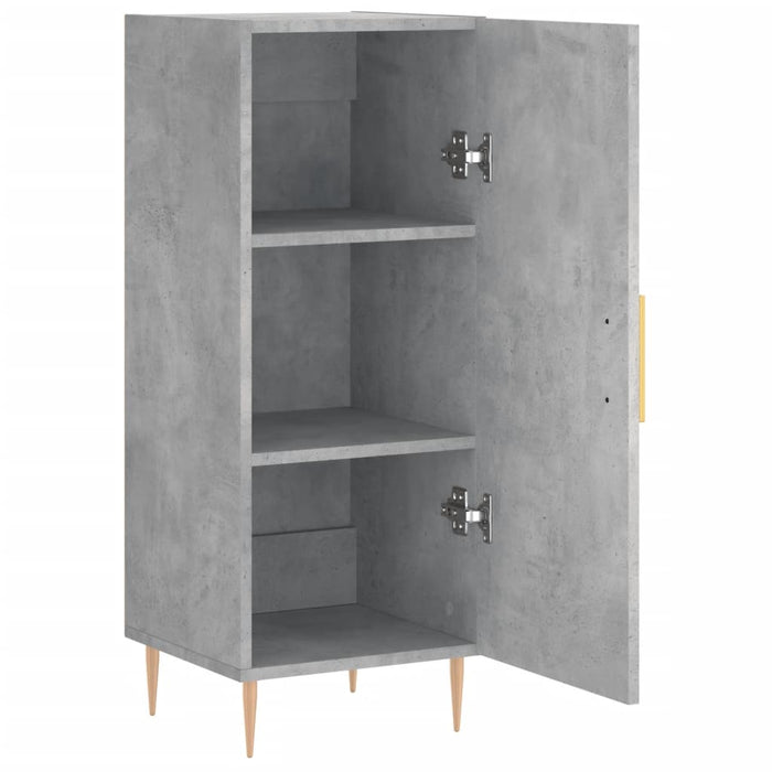 Credenza Grigio Cemento 34,5x34x90 cm in Legno Multistrato 828528