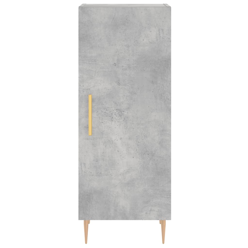 Credenza Grigio Cemento 34,5x34x90 cm in Legno Multistrato 828528