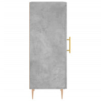 Credenza Grigio Cemento 34,5x34x90 cm in Legno Multistrato 828528