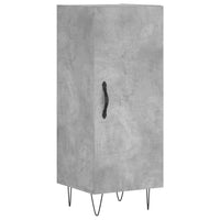 Credenza Grigio Cemento 34,5x34x90 cm in Legno Multistrato 828536