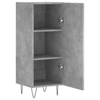 Credenza Grigio Cemento 34,5x34x90 cm in Legno Multistrato 828536