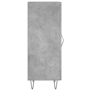 Credenza Grigio Cemento 34,5x34x90 cm in Legno Multistrato 828536