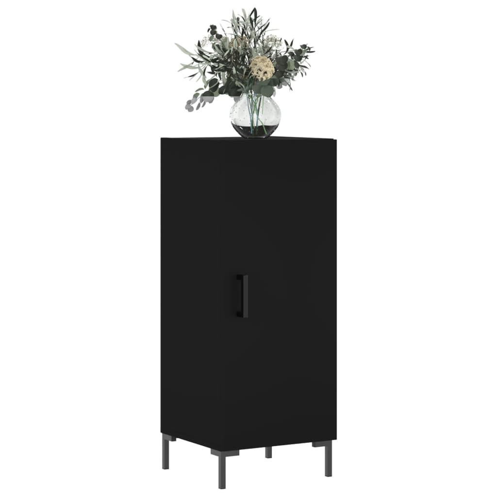 Credenza Nero 34,5x34x90 cm in Legno Multistrato 828541