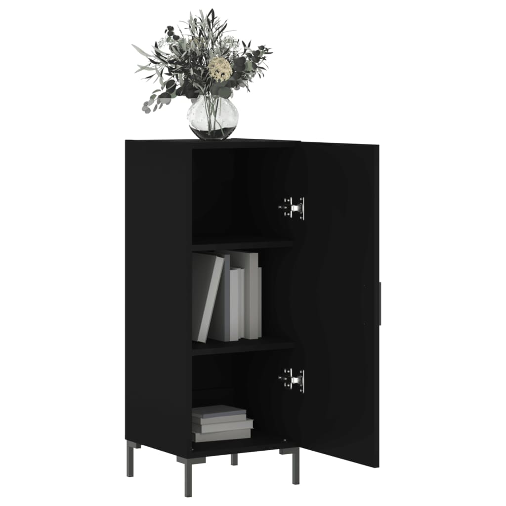 Credenza Nero 34,5x34x90 cm in Legno Multistrato 828541