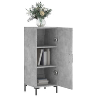 Credenza Grigio Cemento 34,5x34x90 cm in Legno Multistrato 828544