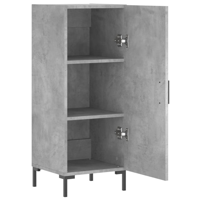 Credenza Grigio Cemento 34,5x34x90 cm in Legno Multistrato 828544