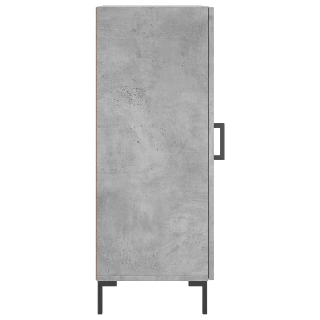 Credenza Grigio Cemento 34,5x34x90 cm in Legno Multistrato 828544