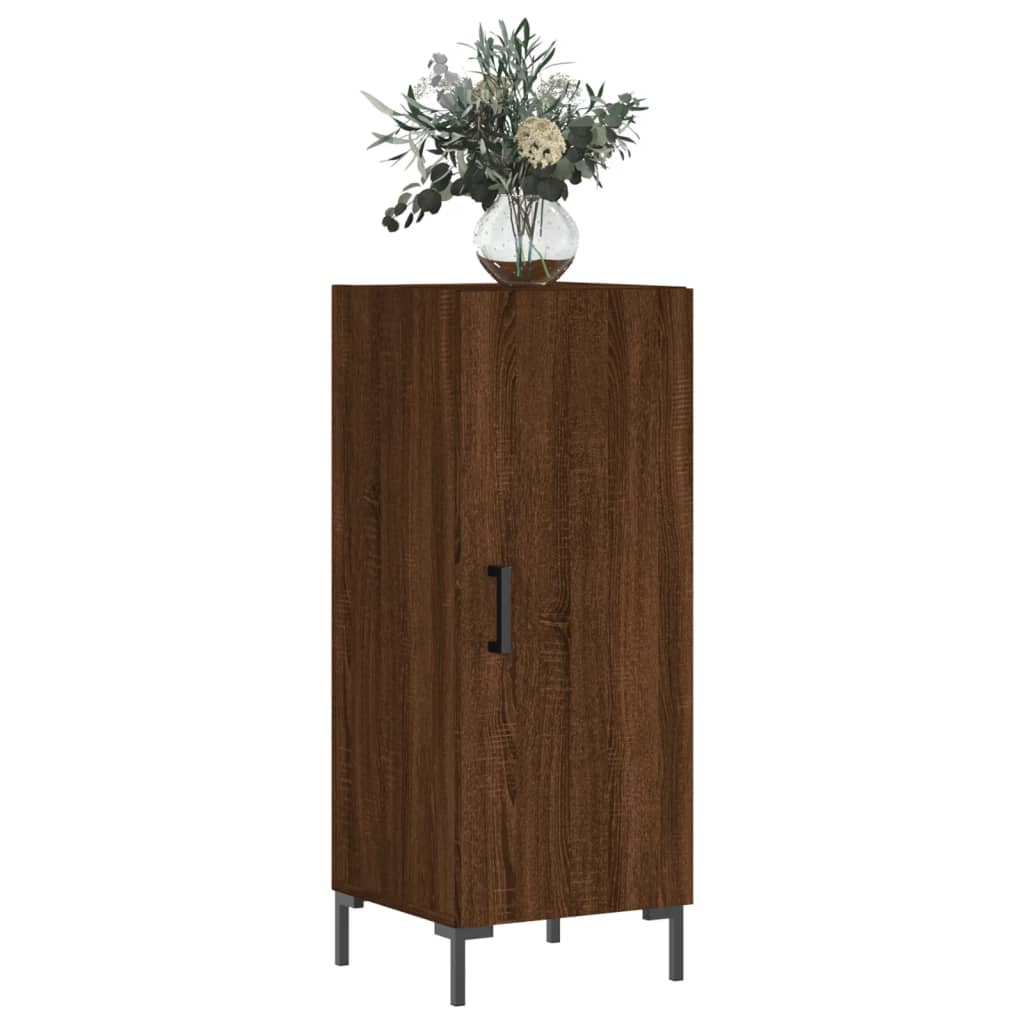 Credenza Rovere Marrone 34,5x34x90 cm in Legno Multistrato 828547