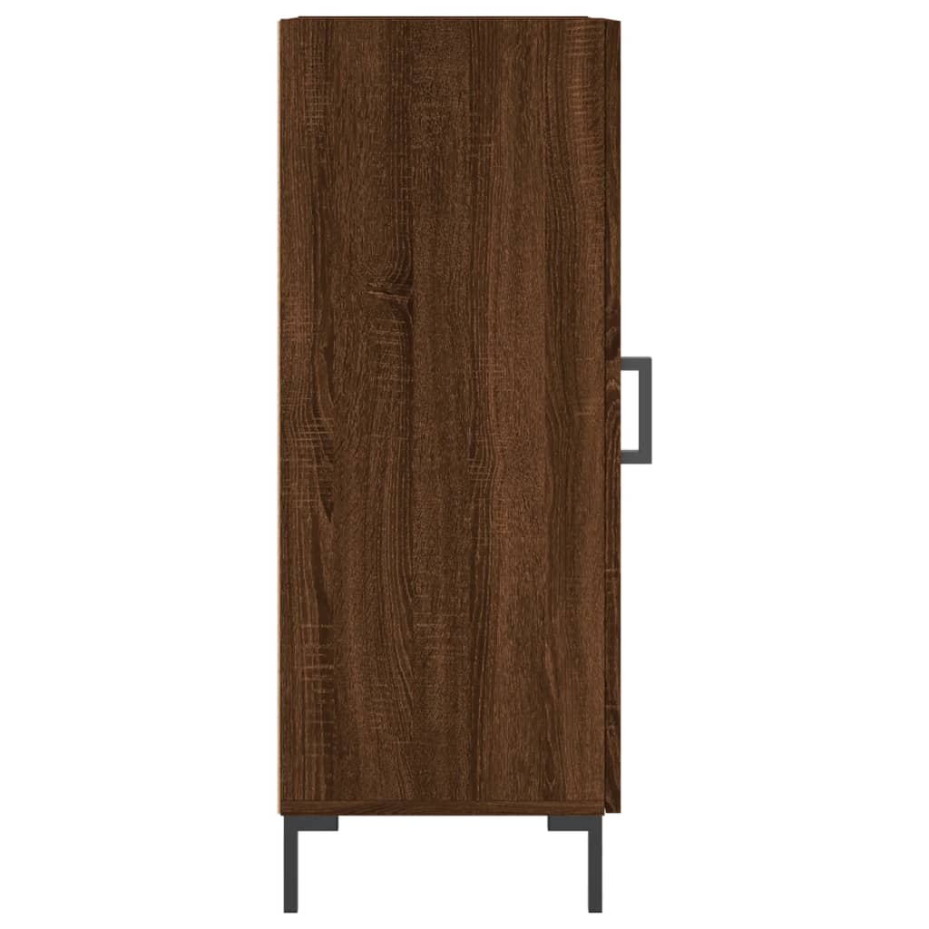 Credenza Rovere Marrone 34,5x34x90 cm in Legno Multistrato 828547